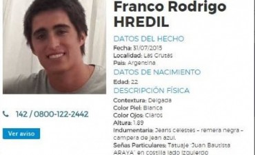 Contin&uacute;a la b&uacute;squeda de Rodrigo Hredil en Santa Fe