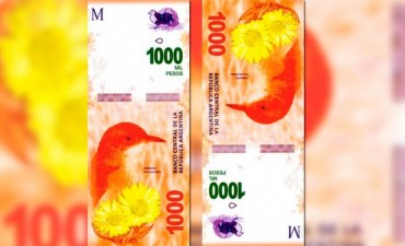 El billete de mil pesos comenzar&aacute; a circular en octubre