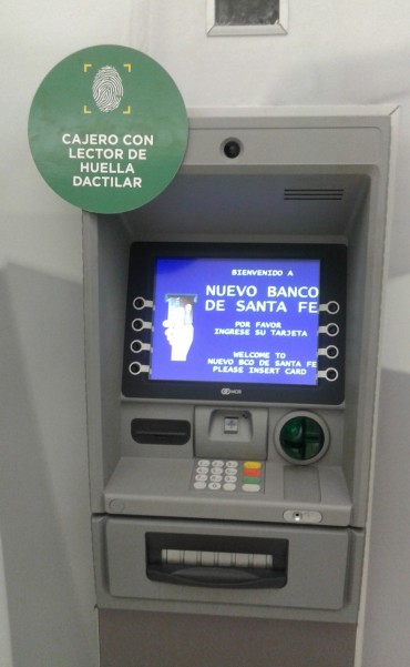 La Ciudad de Santa Fe ya cuenta con su primer cajero autom&aacute;tico con identificaci&oacute;n de huellas dactilares