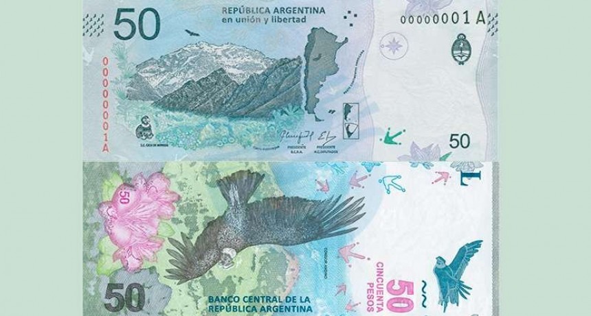 Este jueves comenzar&aacute; a circular el nuevo billete de 50 pesos