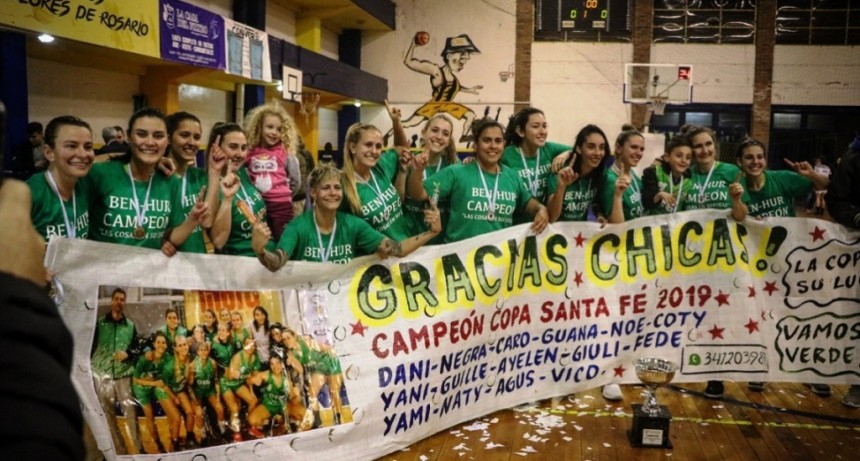 Ben Hur se consagr&oacute; campe&oacute;n de la Copa Santa Fe de B&aacute;squet Femenino