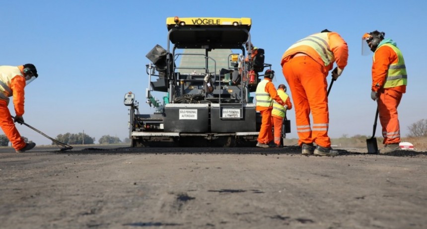 Se realizan obras en el corredor productivo Autopista Santa Fe - Rosario