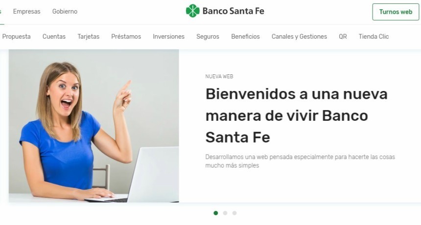 Banco Santa Fe present&oacute; su nuevo sitio web totalmente renovado y multidispositivo