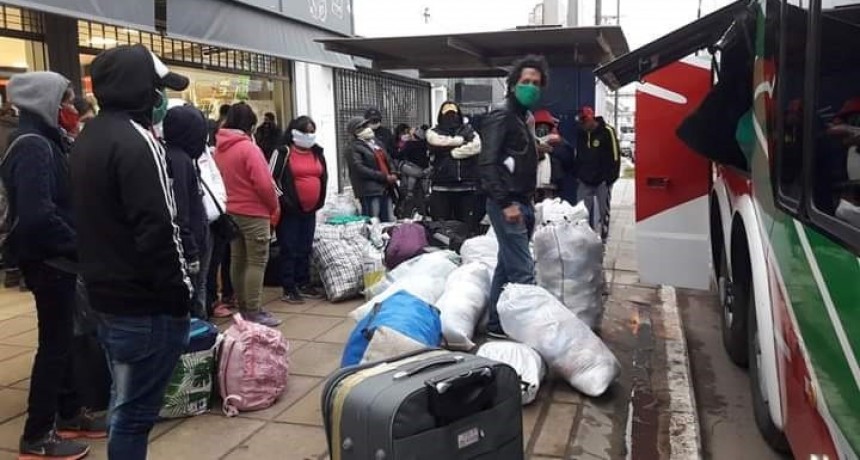 La Municipalidad facilit&oacute; que 82 personas volvieran a sus lugares de origen