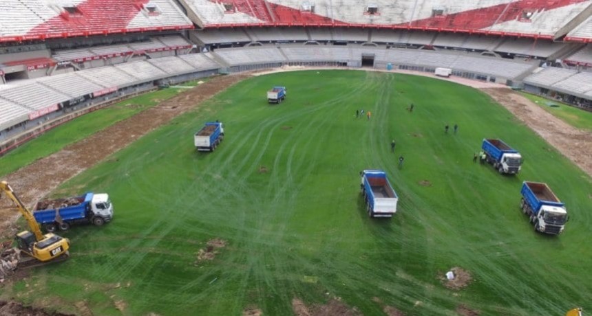 Siguen las obras en el Monumental