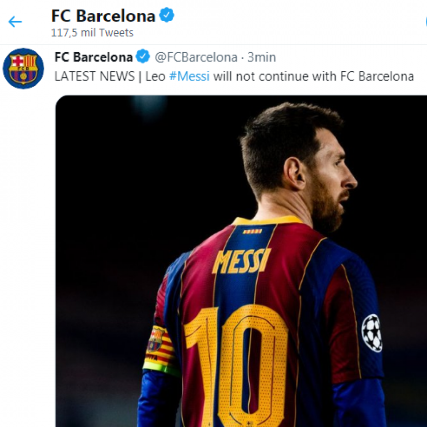 Lionel Messi no sigue en el Barcelona: no hubo acuerdo para renovaci&oacute;n
