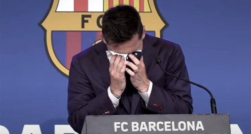 Leo Messi se despidi&oacute; del Barcelona con l&aacute;grimas