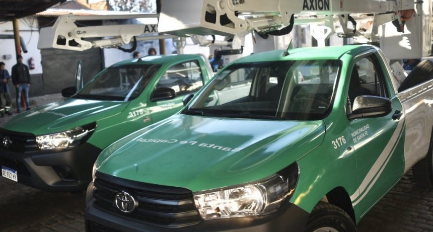 Se incorporaron nuevos veh&iacute;culos para las tareas de alumbrado p&uacute;blico