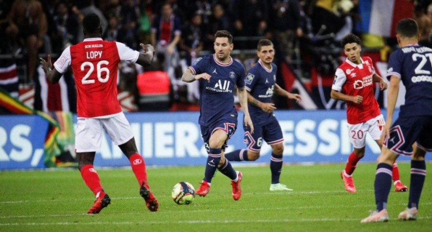 En el debut de Messi, PSG venci&oacute; al Reims con un doblete de Mbapp&eacute;