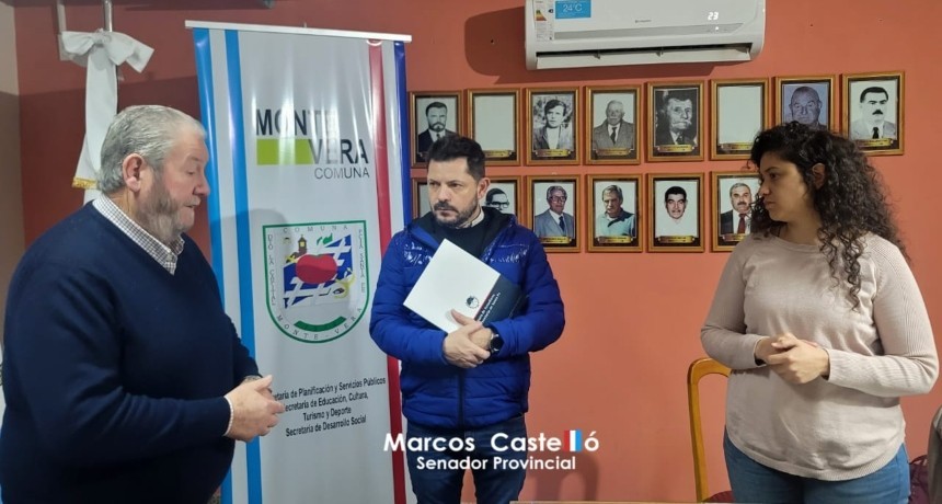 Castell&oacute; present&oacute; un proyecto para declarar ciudad a Monte Vera