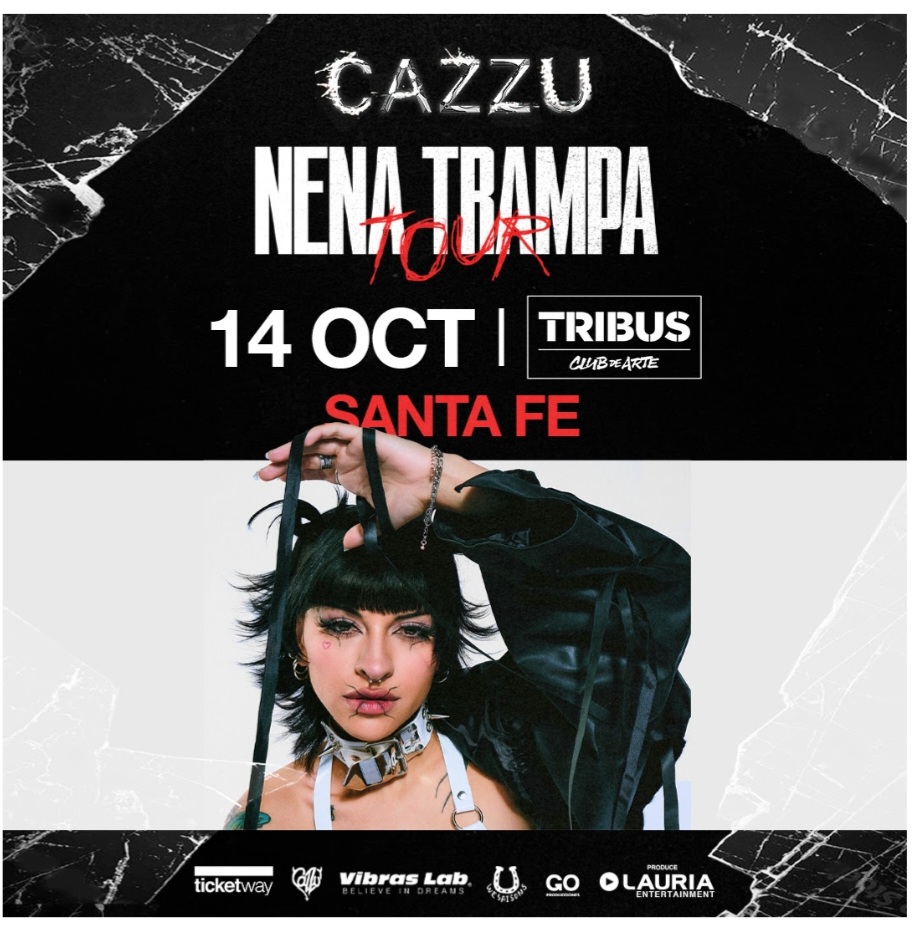 Cazzu, la Jefa del Trap, llega a Santa Fe para presentar "Nena Trampa"