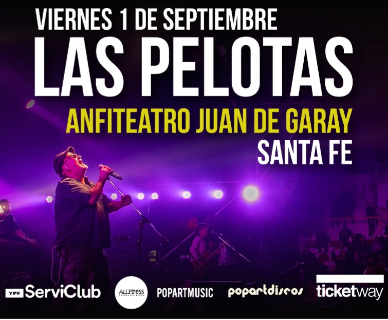 Las Pelotas llega a Santa Fe presentando su gira  "Seguimos Esperando el Milagro"