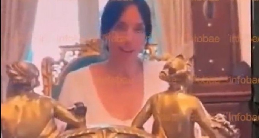 Apareci&oacute; un nuevo video de Tamara Pettinato y Alberto Fern&aacute;ndez en Casa Rosada