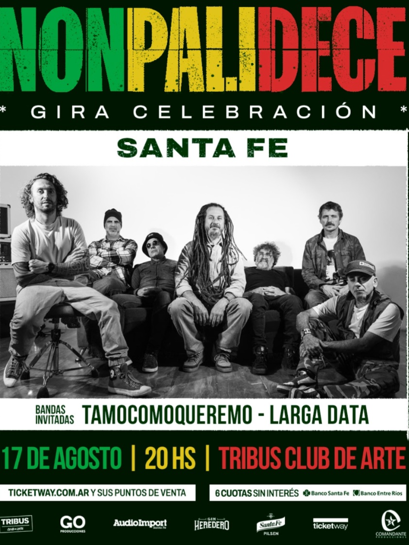Nonpalidece llega a Santa Fe con su gira 