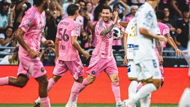 Con doblete de Messi, el Inter Miami abri&oacute; la Leagues Cup con un triunfo ante San Luis