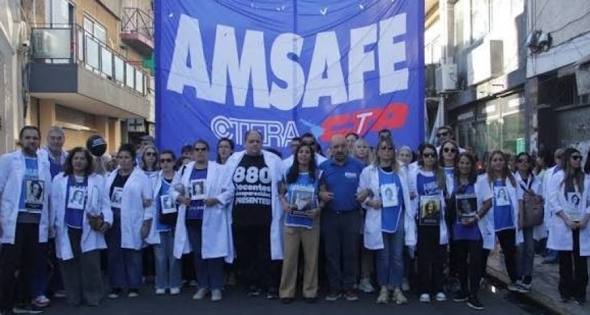Amsaf&eacute; adhiere al paro nacional docente convocado por CTERA para este lunes