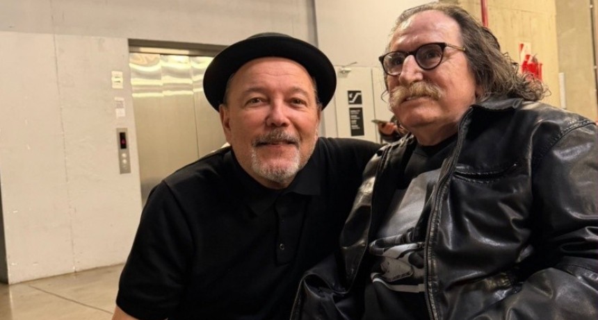 Charly Garc&iacute;a fue a ver a Rub&eacute;n Blades: as&iacute; fue el encuentro antes del show