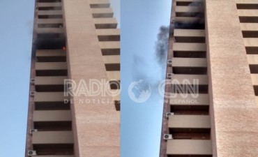 Principio de incendio en un departamento del microcentro