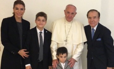 El papa Francisco recibi&oacute; a Carlos Menem
