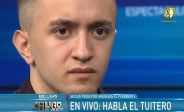 Habl&oacute; el joven que estuvo preso por amenazar a Mauricio Macri en Twitter