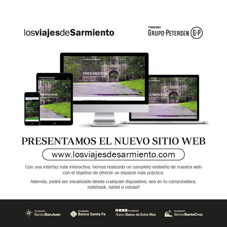 La vida y obra de Sarmiento, en formato digital y al alcance de todos en un sitio web creado por la Fundación Banco Santa Fe