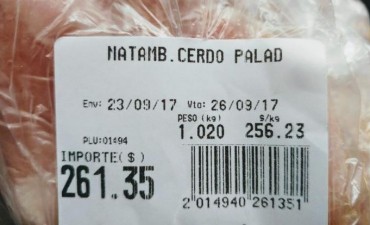 Un matambre de cerdo se vende a $ 256,23 el kilo y al productor le pagan $ 23