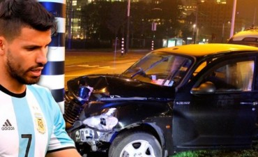 Se accidentó el Kun Aguero en Holanda