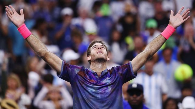 Delpo sac&oacute; a flote un partidazo y pas&oacute; a cuartos del US Open