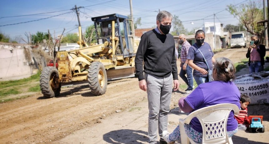 Avanzan las obras de mejoras en Barrio Pompeya