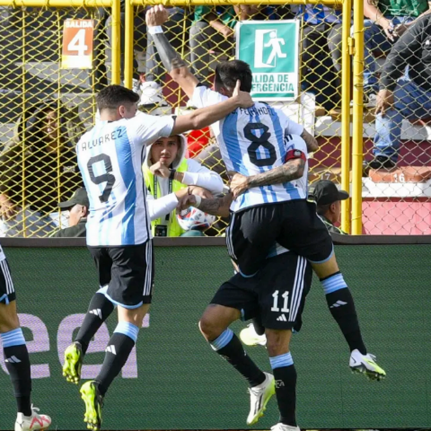 Goleada hist&oacute;rica de la Selecci&oacute;n Argentina en la altura de La Paz