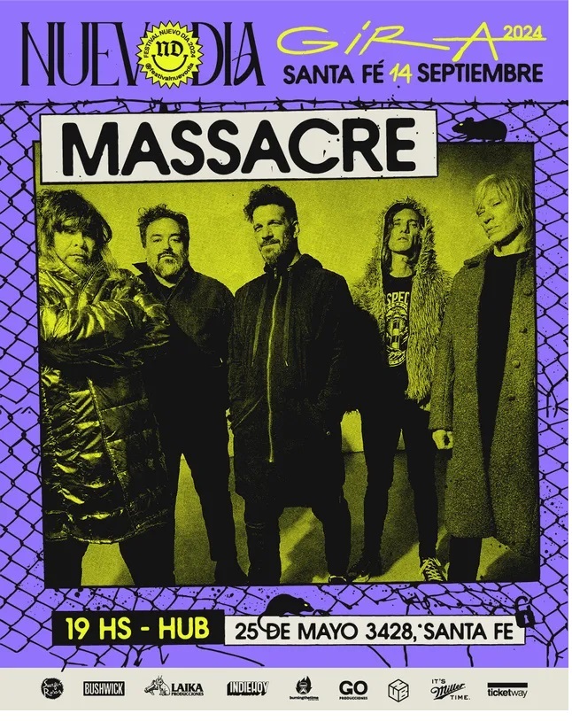 Massacre llega a Santa Fe presentando 