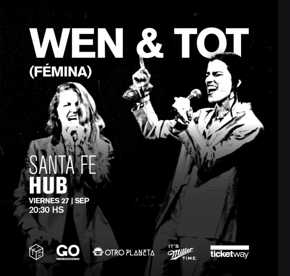 Wen & Tot (Fémina) llegan a Hub con una propuesta íntima y emocionante 