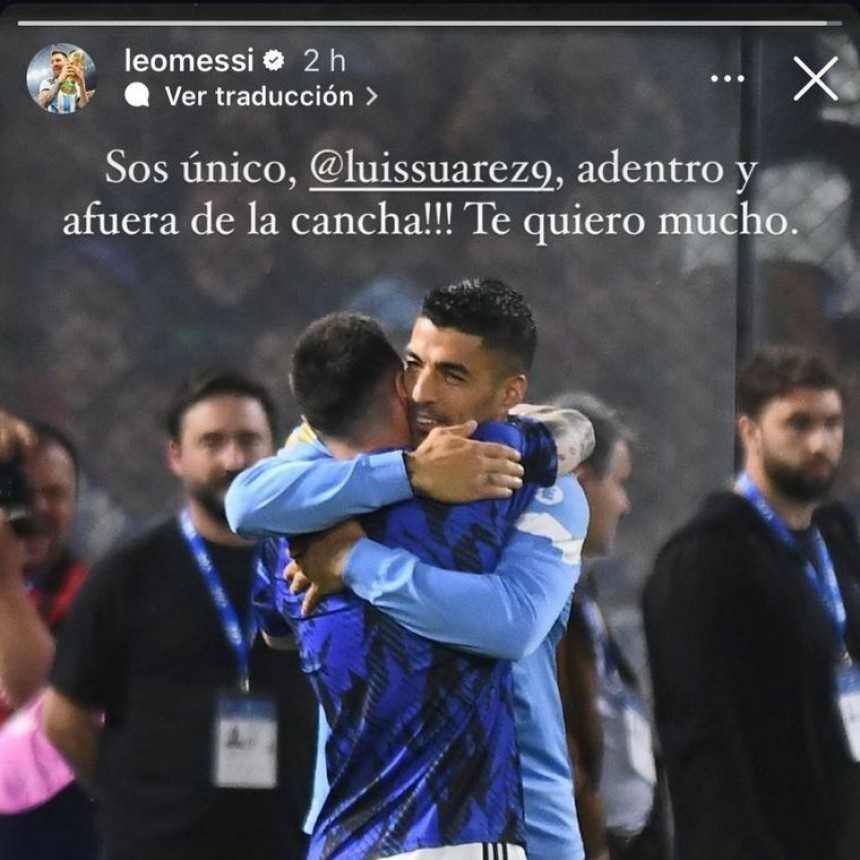 El emotivo mensaje de Lionel Messi a Luis Su&aacute;rez por su retiro de la Selecci&oacute;n