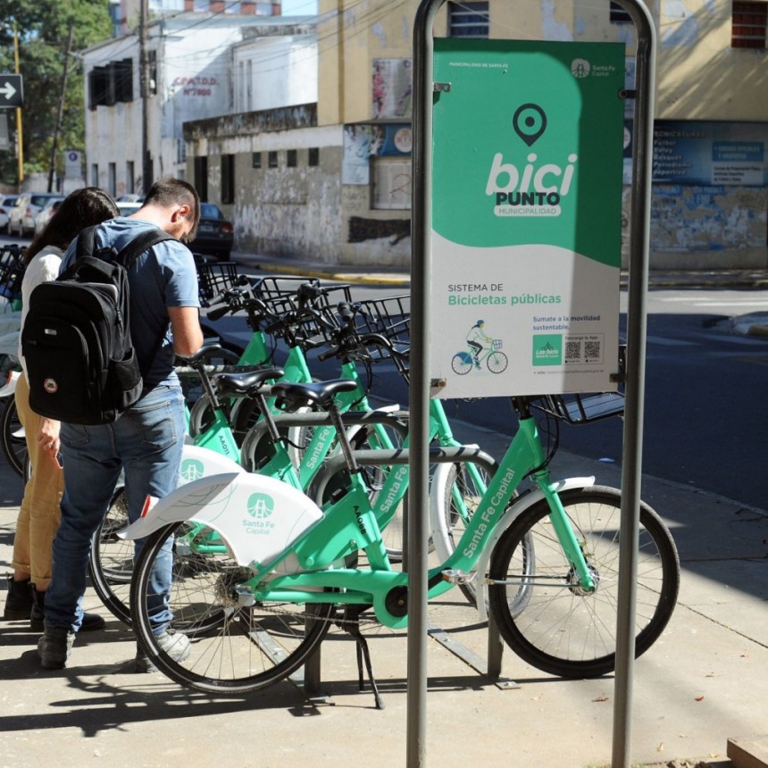 Los santafesinos realizan 1000 viajes diarios en las bicicletas p&uacute;blicas