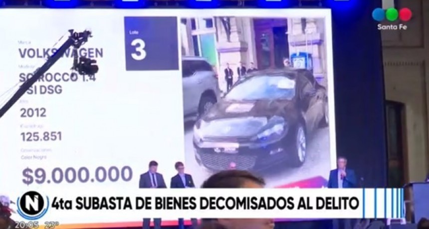 Se realiz&oacute; la 4&deg; subasta de bienes decomisados al delito en Santa Fe