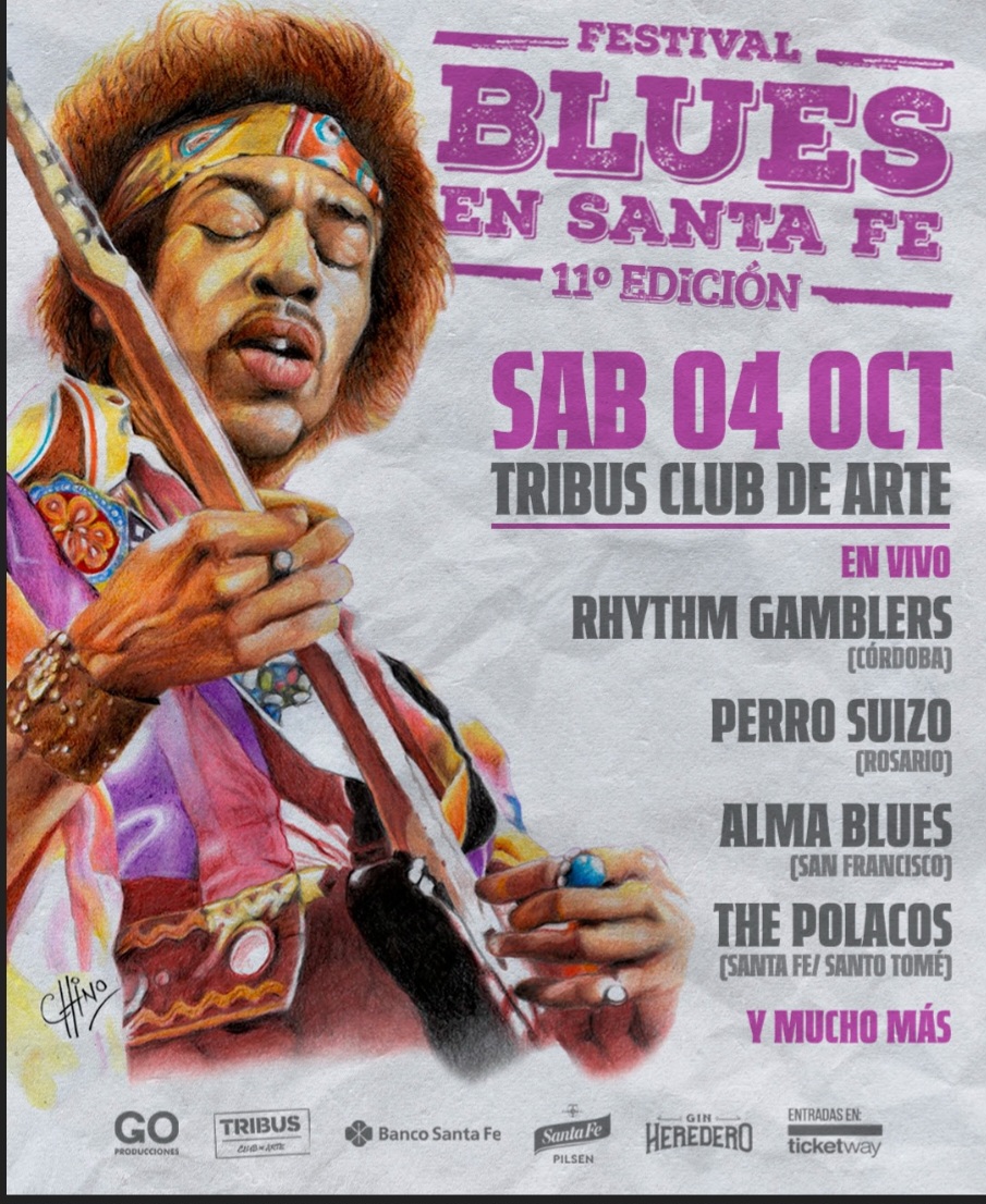 El Festival de Blues en Santa Fe festeja su 11° edición con un line up de lujo 