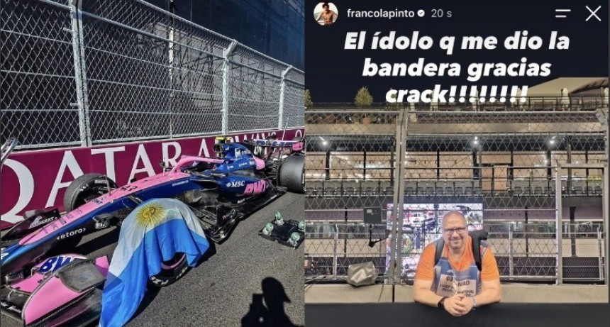 &ldquo;Hiciste feliz a otro argentino&rdquo;: la historia detr&aacute;s de la bandera que Colapinto flame&oacute; en el GP de Espa&ntilde;a