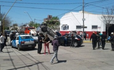 Triple choque en barrio Sargento Cabral
