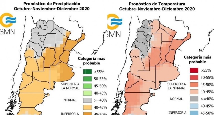 Para Santa Fe se espera un trimestre con lluvias por debajo de lo normal