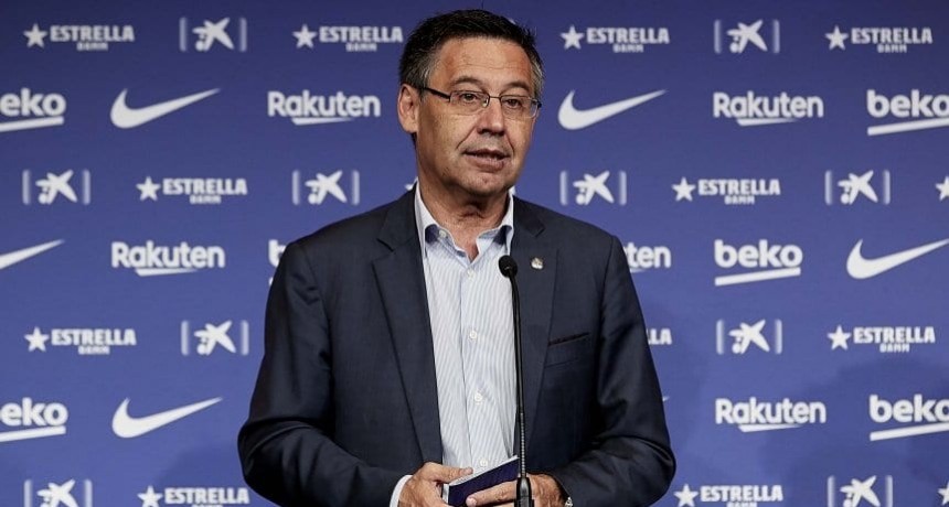 Josep Mar&iacute;a Bartomeu present&oacute; su renuncia