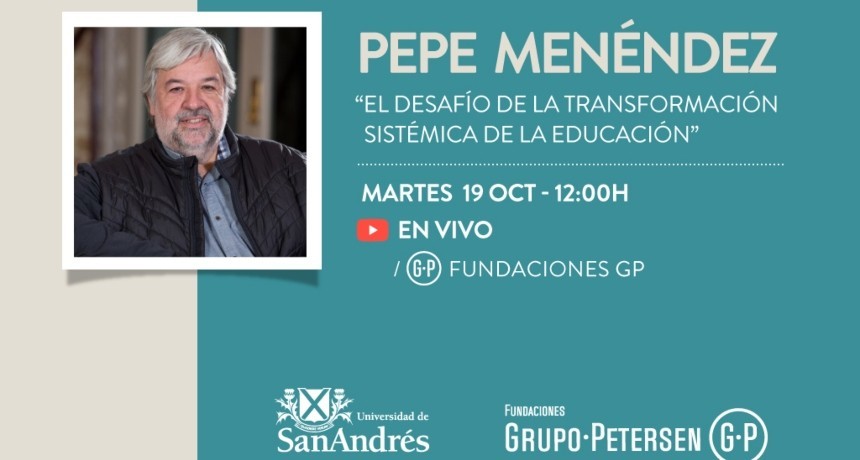 El reconocido pedagogo catal&aacute;n Pepe Men&eacute;ndez dar&aacute; una conferencia gratuita para todo p&uacute;blico invitado por la Fundaci&oacute;n Banco Santa Fe