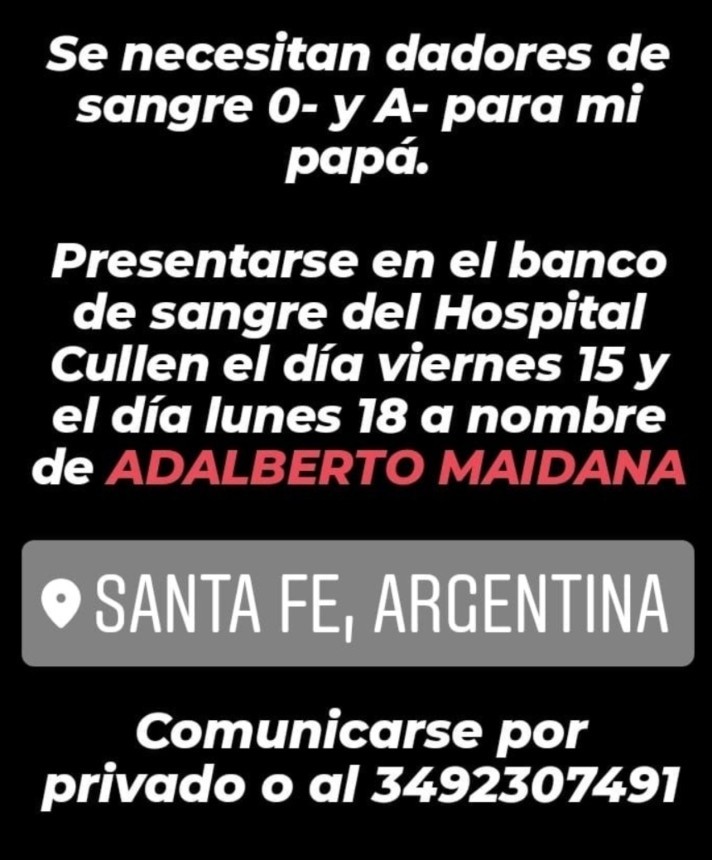 Se necesitan dadores de sangre