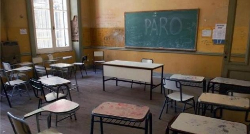 Comenz&oacute; el paro por 48 horas de los docentes p&uacute;blicos