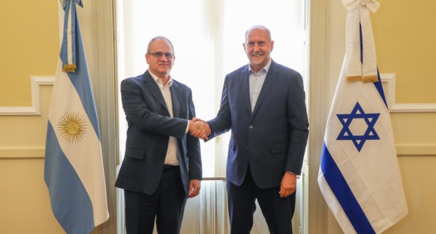 Perotti recibi&oacute; al embajador del estado de Israel
