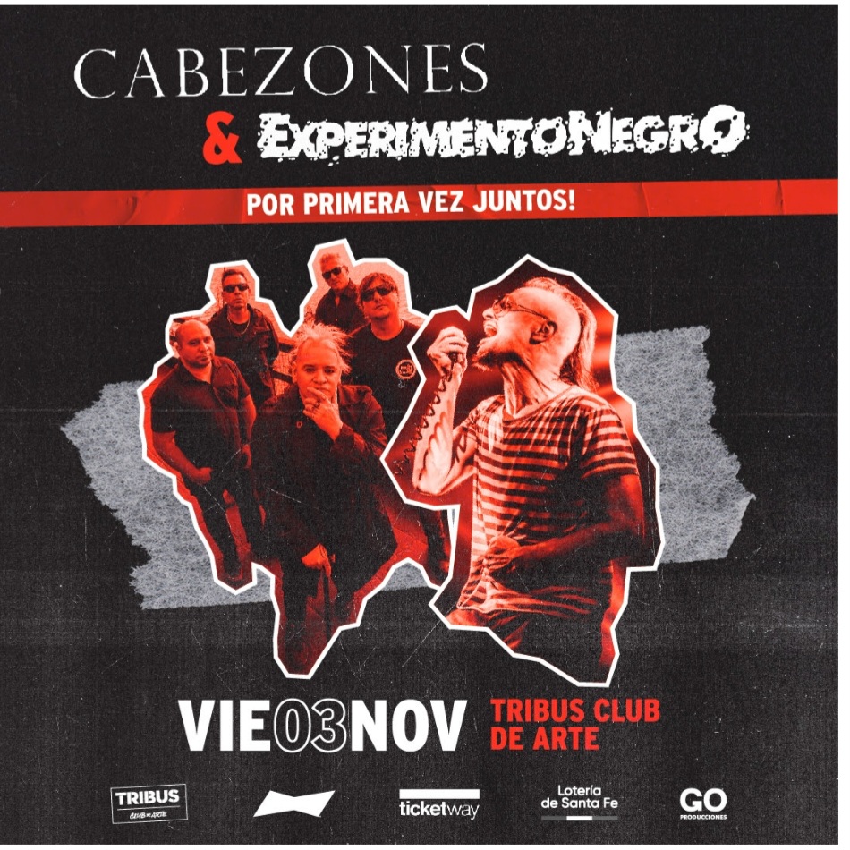 Cabezones y Experimento Negro juntos por primera vez en Tribus 