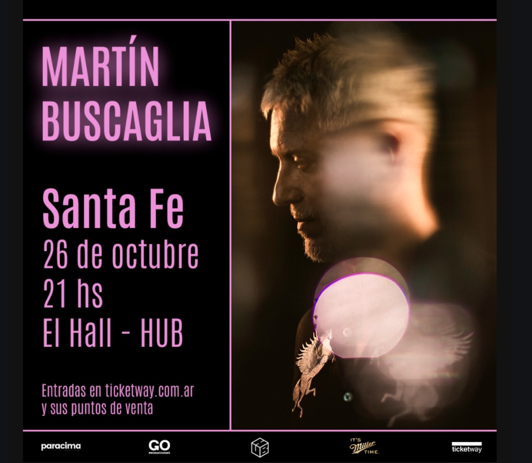 Martín Buscaglia, uno de los artistas más destacados de Uruguay, llega a Santa Fe