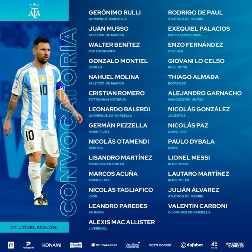 Scaloni present&oacute; la lista de convocados de la Selecci&oacute;n argentina