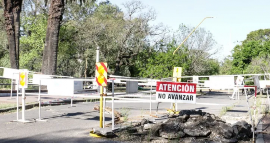 Reparan el puente del Parque Garay