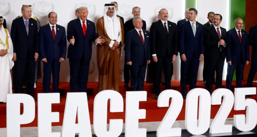 Trump y l&iacute;deres de Egipto, Turqu&iacute;a y Qatar firmaron el fin de la guerra en Gaza
