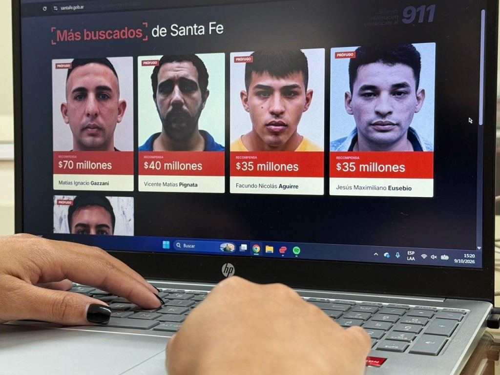 Santa Fe renov&oacute; la p&aacute;gina web de los pr&oacute;fugos m&aacute;s buscadas
